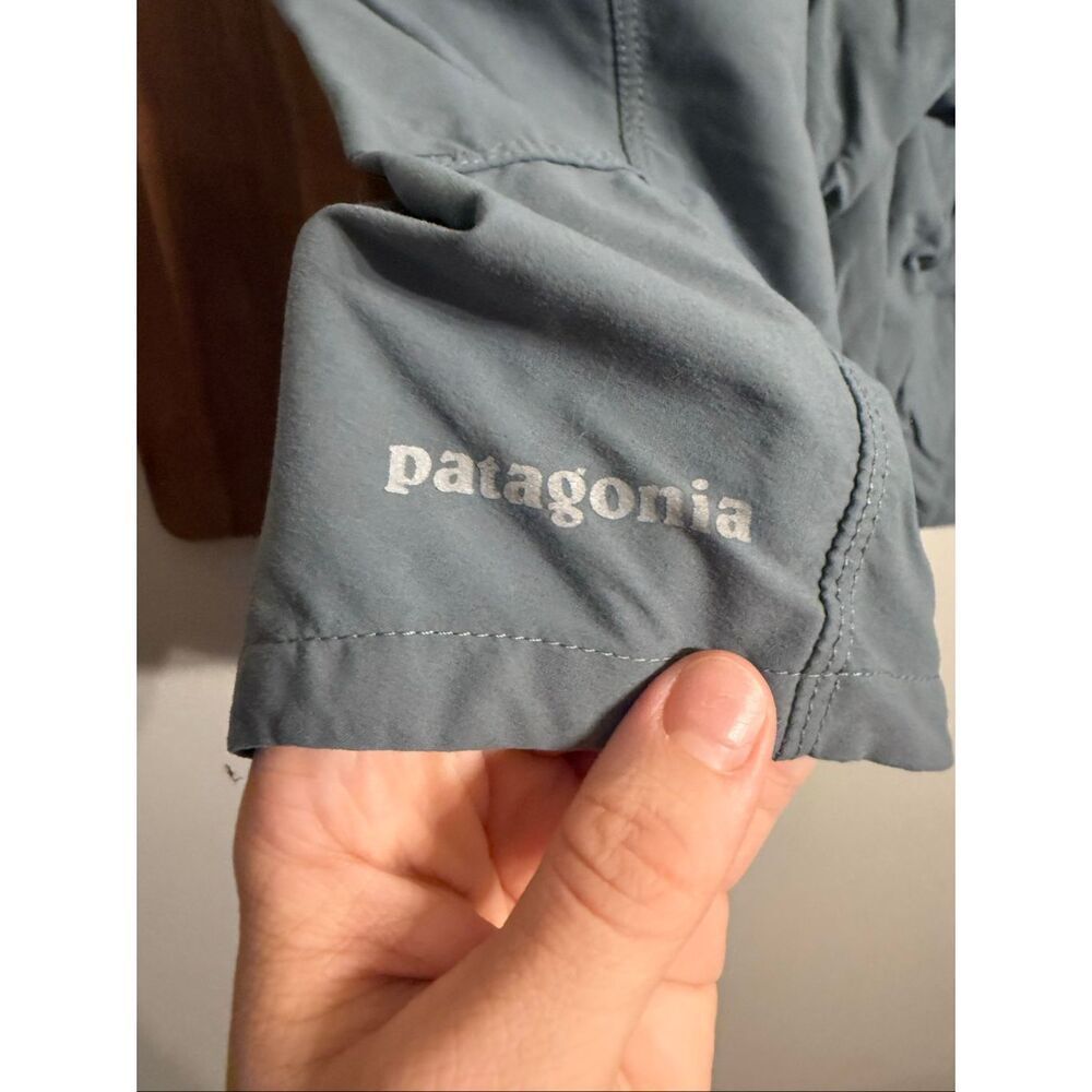 Patagonia Gray Yellow Flat Front Dirt Craft Bike Athletic Cycling Shorts Size XL - Picture 3 of 6